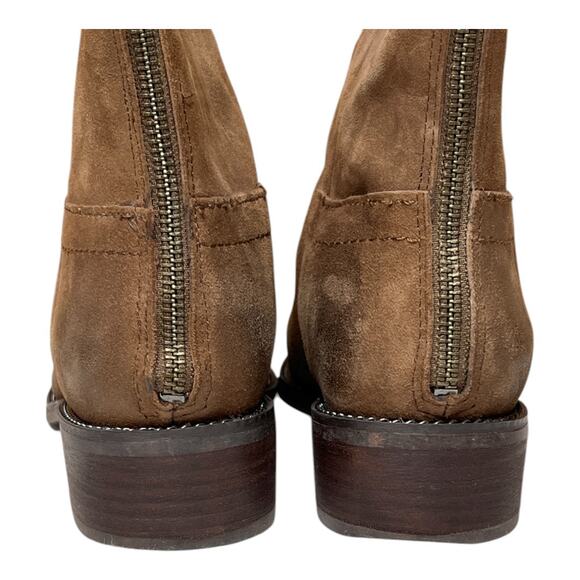 Franco Sarto Brenna Brown Suede Boots Size 8 Wide Calf - Picture 7 of 11